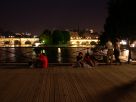  casse croûte sur la passerelle des Arts